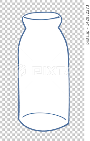 Illustration of an empty milk bottle Illustration of an empty milk bottle 142952273
