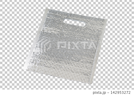 Cutout material for a transparent background aluminum-coated cooler bag Cutout material for a transparent background aluminum-coated cooler bag 142953272