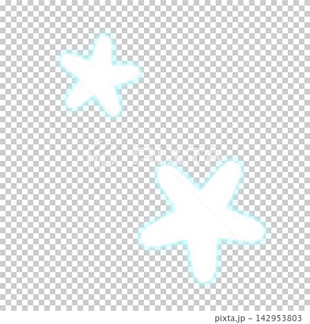 A stylized light blue star A stylized light blue star 142953803