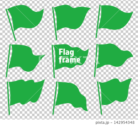Flag frame, triangular Flag frame, triangular 142954348