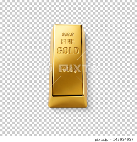 金錠插圖 真金 金錠插圖 真金 142954957