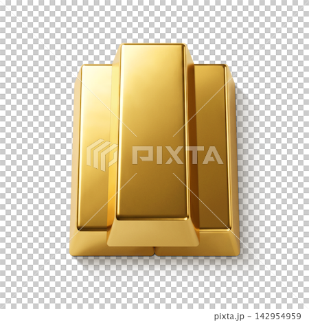 金錠插圖 真金 金錠插圖 真金 142954959