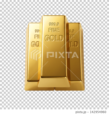 金錠插圖 真金 金錠插圖 真金 142954960