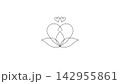 Black pencil sketch Minimalist style combining a heart vector background  142955861