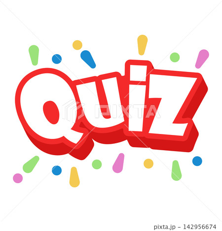 Quiz popup message icon in flat style. Questionnaire banner vector illustration on isolated background. Survey examination sign business concept. 142956674