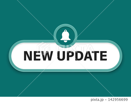 New update icon in flat style. System upgrade notification vector illustration on isolated background. Reminder for new update sign business concept. 142956699