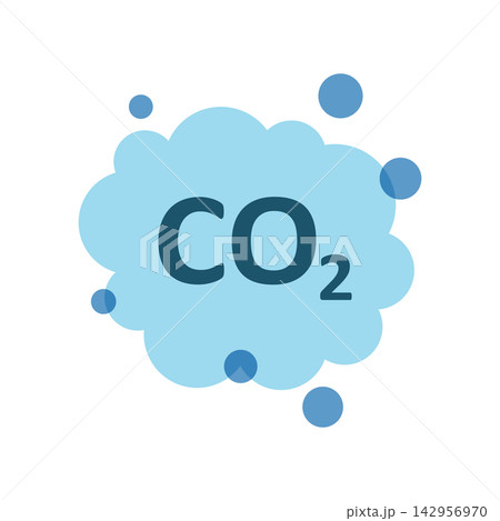 CO2 emissions icon in flat style. Cloud co2 reduction vector illustration on isolated background. Carbon dioxide pollution sign business concept. CO2 emissions icon in flat style. Cloud co2 reduction vector illustration on isolated background. Carbon dioxide pollution sign business concept. 142956970