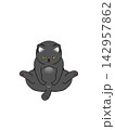 毛づくろい中のでぶにゃんこ 142957862