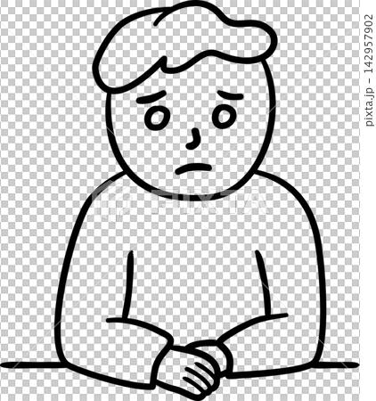 Sad Man Sitting Alone, Loneliness and Emotional Distress Concept 142957902