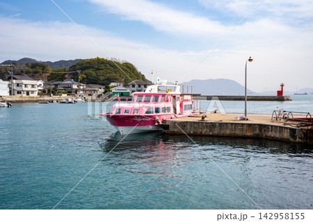 大三島フェリーの風景(竹原市) 大三島フェリーの風景(竹原市) 142958155