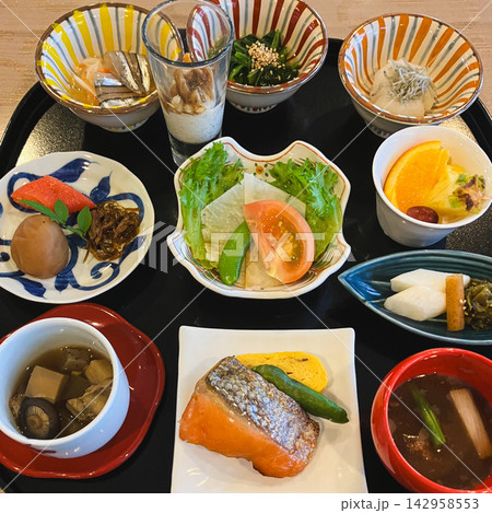 鹿児島 指宿 ホテル朝食 朝餉プレート 和食 鹿児島 指宿 ホテル朝食 朝餉プレート 和食 142958553