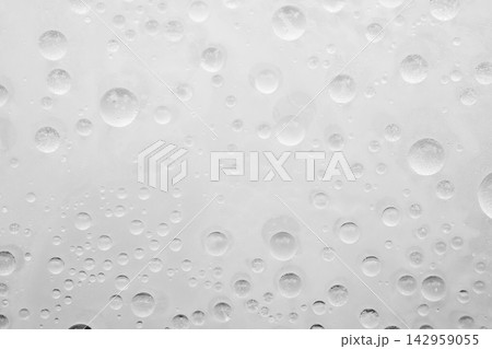 Water drops on white background close up 142959055