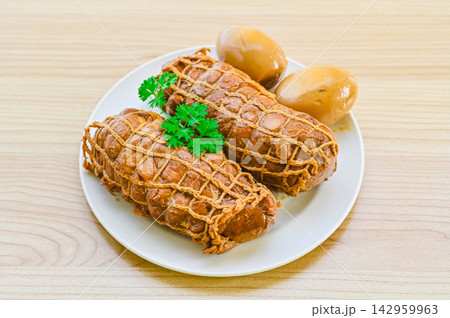 自家製鶏チャーシューと味付玉子 142959963