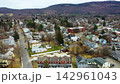 Aerial of Easthampton, Massachusetts, United States on fine day Aerial of Easthampton, Massachusetts, United States on fine day 142961043
