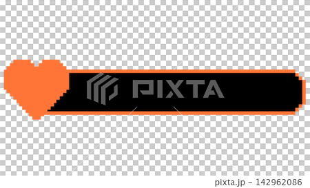 Heart dot text overlay base (orange and black) Heart dot text overlay base (orange and black) 142962086