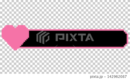 Heart dot text overlay base (pink and black) Heart dot text overlay base (pink and black) 142962087