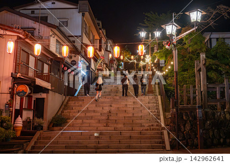 伊香保温泉 「伊香保祭り」の夜景 伊香保温泉 「伊香保祭り」の夜景 142962641