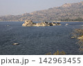 Island with ancient fortifications in Kapikiri village on Bafa lake in Mugla, Turkey 142963455