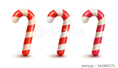 Red and White Striped Candy Canes Red and White Striped Candy Canes 142965271