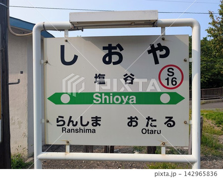 駅名標 塩谷駅 駅名標 塩谷駅 142965836