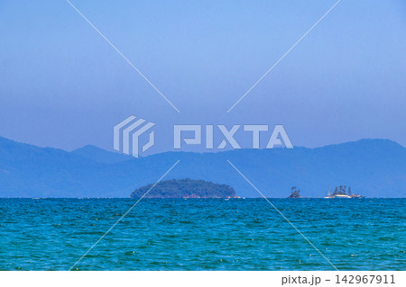 Panorama of tropical islands island in Angra dos Reis Brazil. Panorama of tropical islands island in Angra dos Reis Brazil. 142967911