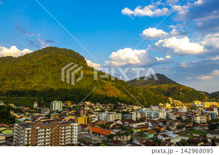 Angra dos Reis Brazil mountain city sea landscape panorama. 142968095
