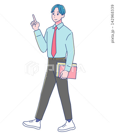 笑顔の若い男性 オフィスカジュアル 笑顔の若い男性 オフィスカジュアル 142968339