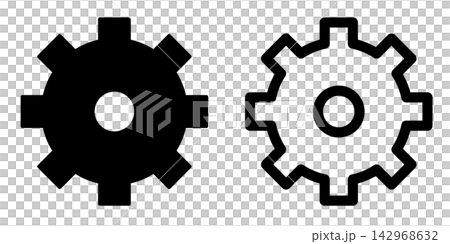 Settings, gear vector icon set Settings, gear vector icon set 142968632