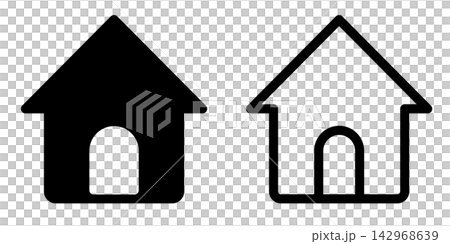 Vector home icon set Vector home icon set 142968639