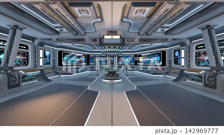 宇宙船内の風景 142969777