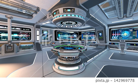 宇宙船内の風景 142969778