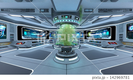 宇宙船内の風景 142969781
