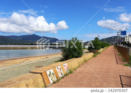 小浜市 海岸通り沿いの浜辺(福井県小浜市小浜日吉) 小浜市 海岸通り沿いの浜辺(福井県小浜市小浜日吉) 142970307