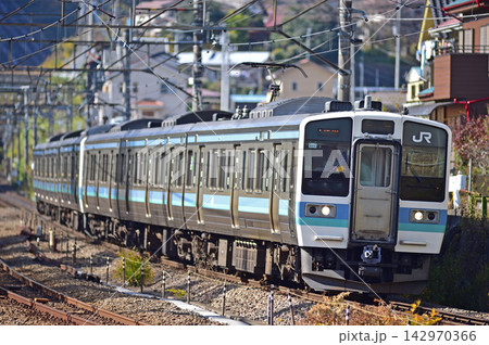 中央本線 上野原 JR東日本 211系 N318編成(長野) 中央本線 上野原 JR東日本 211系 N318編成(長野) 142970366