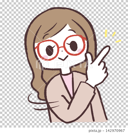 一位和藹可親的女職員的插圖 一位和藹可親的女職員的插圖 142970967