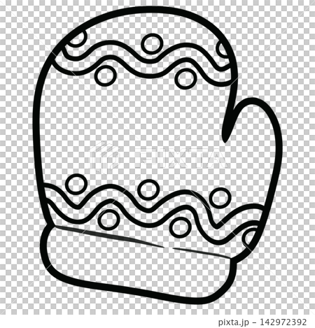 Minimalist Outline Drawing of a Christmas, Elegant Design, Cute hand drawn Minimalist Outline Drawing of a Christmas, Elegant Design, Cute hand drawn 142972392