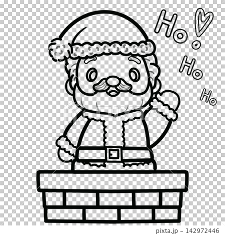 Minimalist Outline Drawing of a Christmas, Elegant Design, Cute hand drawn Minimalist Outline Drawing of a Christmas, Elegant Design, Cute hand drawn 142972446