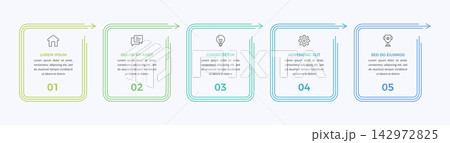 Five Step Infographic Template 142972825
