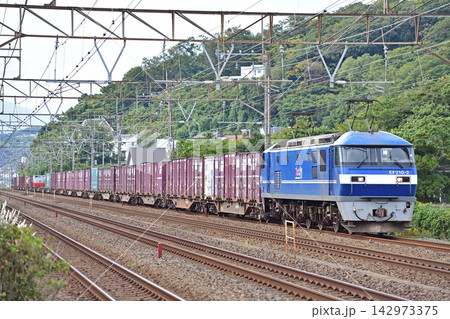 東海道本線 二宮-大磯 JR貨物 EF210-2(岡山) 東海道本線 二宮-大磯 JR貨物 EF210-2(岡山) 142973375