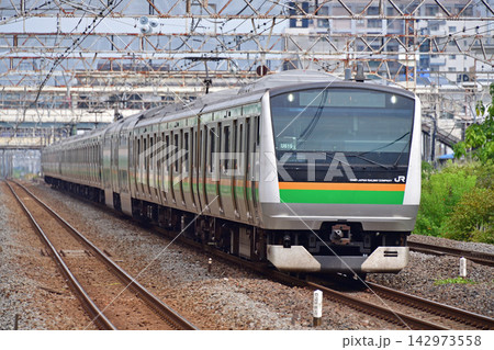 東海道本線 平塚 JR東日本 E233系3000番台 U619編成(小山) 東海道本線 平塚 JR東日本 E233系3000番台 U619編成(小山) 142973558