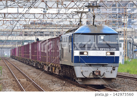 東海道本線　平塚　JR貨物　EF210-159（吹田） 142973560