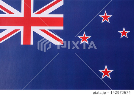 New Zealand flag as a symbol of national independence. The New Zealand flag New Zealand flag as a symbol of national independence. The New Zealand flag 142973674