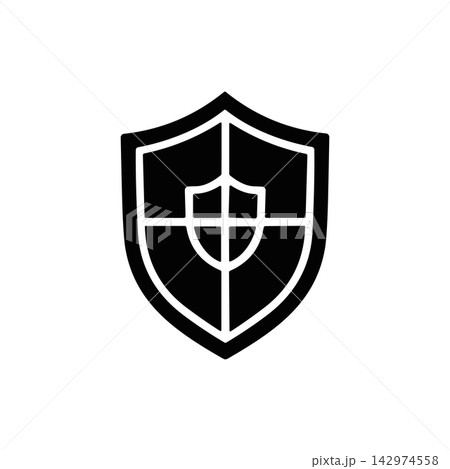 Shield icon representing protection and security Shield icon representing protection and security 142974558