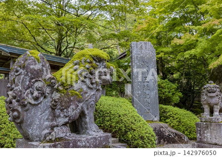 静寂に包まれた日本庭園（東北） 142976050