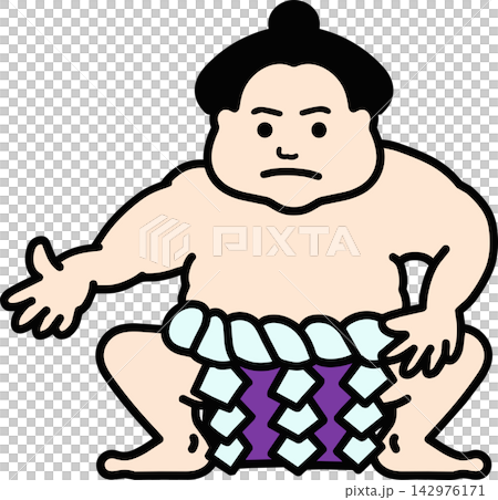 お相撲さんのイラスト(カラー) お相撲さんのイラスト(カラー) 142976171