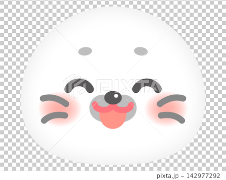 あざらしの顏アイコンイラスト素材4 142977292