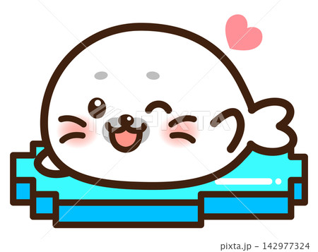 かわいいアザラシのイラスト素材4 142977324