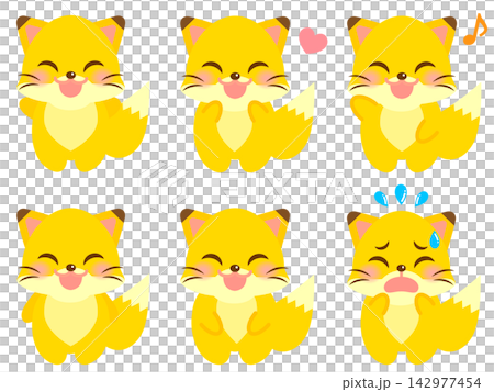 Fox illustration set 2 142977454