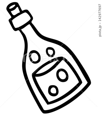 Hand drawn poisonous drink bottle outline for colouring book, art, painting, Halloween event, activity, costume, circus, theme park, cartoon, comic, mascot, standee, trick or treat, outdoor, stickers Hand drawn poisonous drink bottle outline for colouring book, art, painting, Halloween event, activity, costume, circus, theme park, cartoon, comic, mascot, standee, trick or treat, outdoor, stickers 142977697