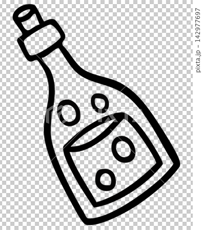 Hand drawn poisonous drink bottle outline for colouring book, art, painting, Halloween event, activity, costume, circus, theme park, cartoon, comic, mascot, standee, trick or treat, outdoor, stickers Hand drawn poisonous drink bottle outline for colouring book, art, painting, Halloween event, activity, costume, circus, theme park, cartoon, comic, mascot, standee, trick or treat, outdoor, stickers 142977697